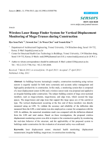 Wireless Laser Range Finder System for Vertical Displacement