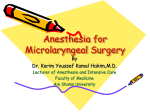 Microlaryngeal surgery