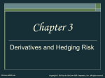 Chptr 3 Derivatives and Hedging Risk