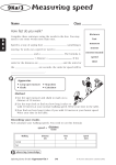 Practical  Measuring Speed