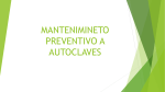 MANTENIMINETO PREVENTIVO A AUTOCLAVES