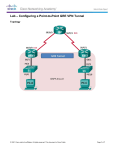 S-LAB 4- 3.4.2.6 Lab - Configuring a Point-to-Point GRE VPN Tunnel