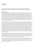 Verbal and Non-verbal Communication Patterns | kkunz11