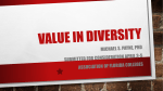 Value in Diversity