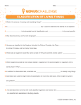 Classification of Living Things worksheet