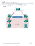 3.3.2.6 Lab - Configuring a Point-to-Point GRE VPN Tunnel