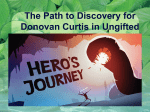 Heros Journey based on Donovan Curtis, Ungifted book study