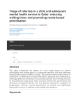 Triage of referrals in a child and adolescent mental health service in Qatar