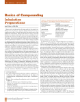 Basics of Compounding Inhalation Preparations
