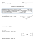 Notes - Congruence in Overlapping Triangles