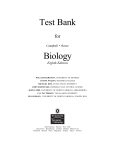 campbell biology 8th edition test bank