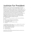 Justinian For President