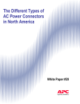 APC WP-20 The Different Types of AC Power Connectors in North America