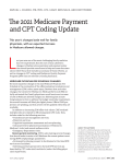 2021 Medicare Payment CPT Coding update