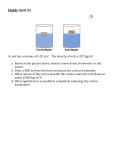 fluids - quiz 2a - buoyancy