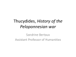 Lecture 8 Thucydides