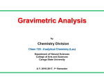 Chem 120 4 Gravimetric Analysis