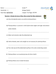 Biology worksheet  