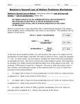 wkst-newtons second law problems