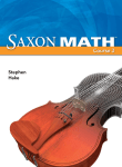 Saxon Textbook