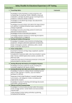 Safety Checklist for Educational Supervisors in GP Training
