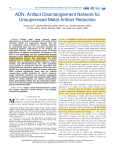 ADN  Artifact Disentanglement Network for Unsupervised Metal Artifact Reduction