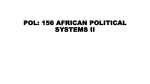 POL 156 AFRICAN POLITICAL SYSTEMS-1