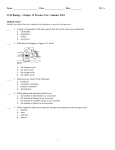 CCR Biology - Chapter 13 Practice Test - Summer 2012