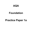 AQA GCSE F1 Practice Paper 1a