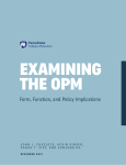 Examining the OPM (Cheslock, Kinser, Zipf, Ra, 2021)