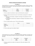 Absolute Advantage and Comparative Advantage Worksheet BLANK (1)