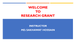 Module 1. Introduction to Research grants 