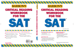 Barron`s Critical Reading Workbook for the New SAT