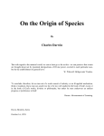 Origin of Species