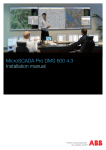 MicroSCADA Pro DMS 600 4.3 Installation manual