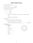 Bohr Model Practice