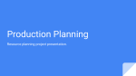 Production Planning 2